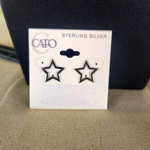 Sterling Silver Star Earrings
